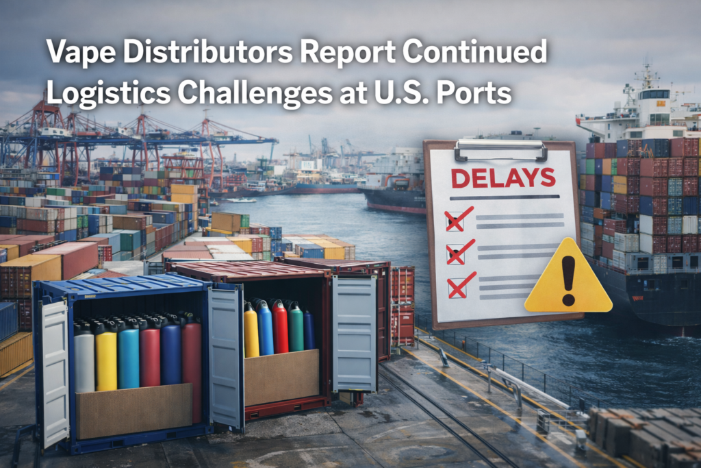 Vape Distributors Report Continued Logistics Challenges at U.S. Ports