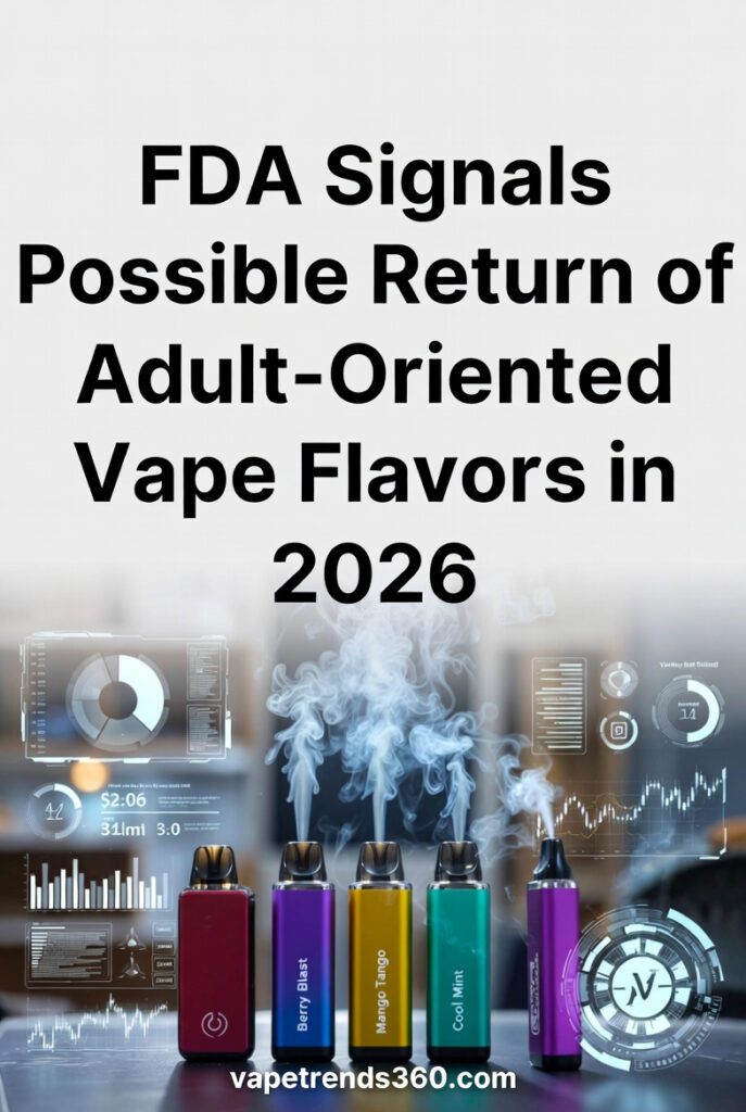 FDA Signals Possible Return of Adult‑Oriented Vape Flavors in 2026 fda signals possible return of adult‑oriented vape flavors in 2026