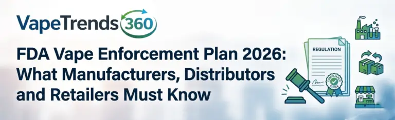 fda vape enforcement plan 2026 what manufacturers, distributors and retailers must know