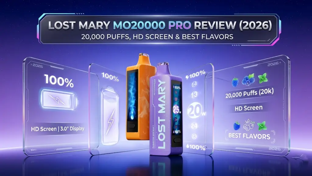 Lost Mary MO20000 Pro Review (2026): 20,000 Puffs, HD Screen & Best Flavors lost mary mo20000
