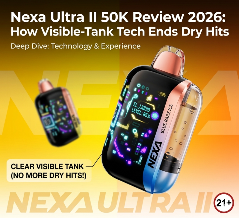 nexa ultra ii 50k review 2026 how visible tank tech ends dry hits