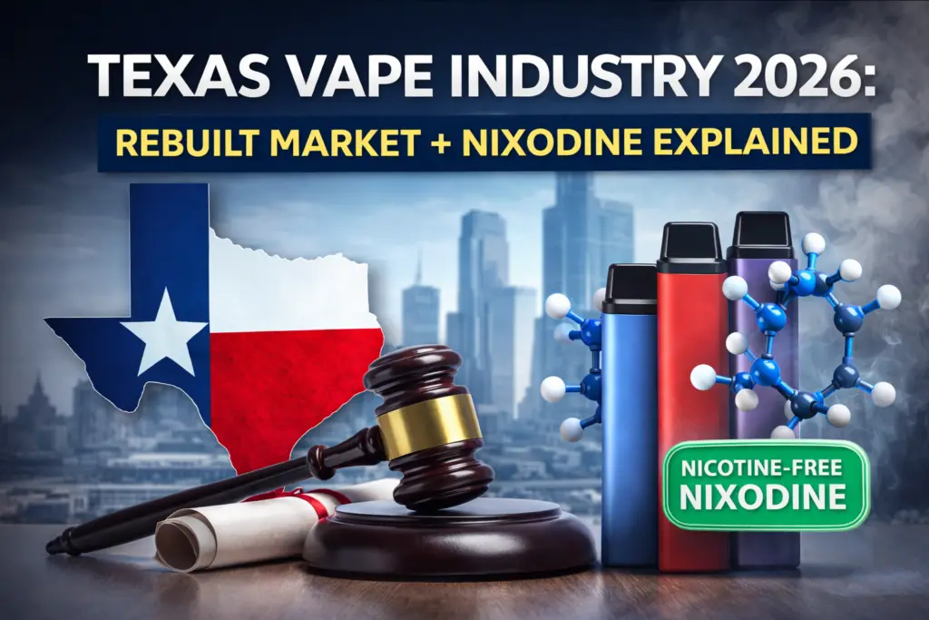 texas vape industry 2026 rebuilt market nixodine explained