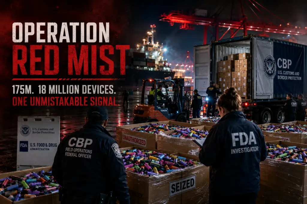 Operation Red Mist: $175M Seized. What Distributors Must Do Now.