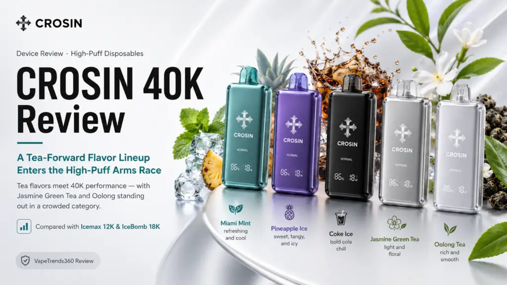 CROSIN 40K Review: A Tea-Forward Flavor Lineup Enters the High-Puff Arms Race