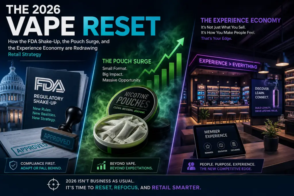 The 2026 Vape Reset: How the FDA Shake-Up, the Pouch Surge, and the Experience Economy Are Redrawing Retail Strategy the 2026 vape reset how the fda shake up