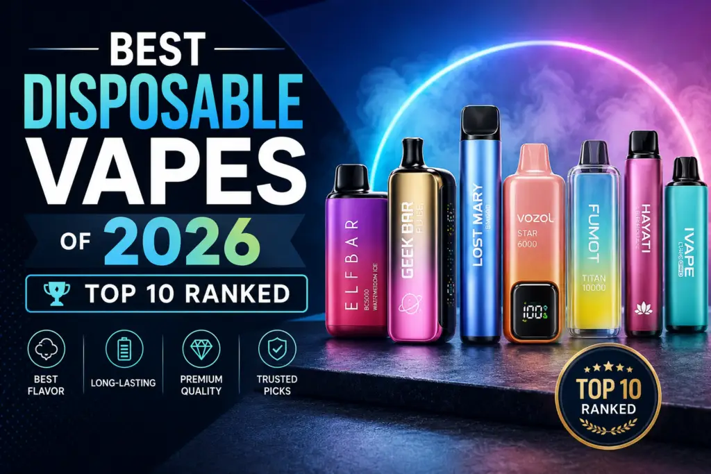 Best Disposable Vapes of 2026 Top 10 Ranked | VapeTrends360 Best Disposable Vapes of 2026 Top 10 Ranked